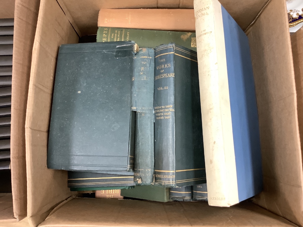 A collection of assorted bindings and other books including Dickens, Proust and Dumas